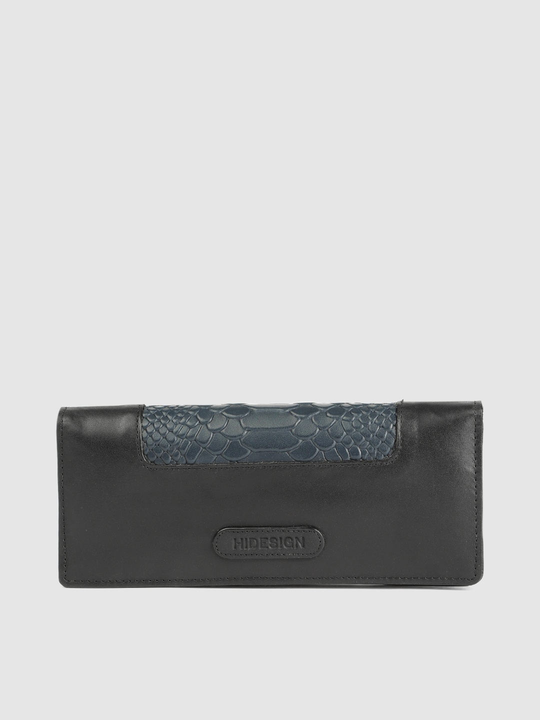 

Hidesign Women Black Solid Leather Envelope