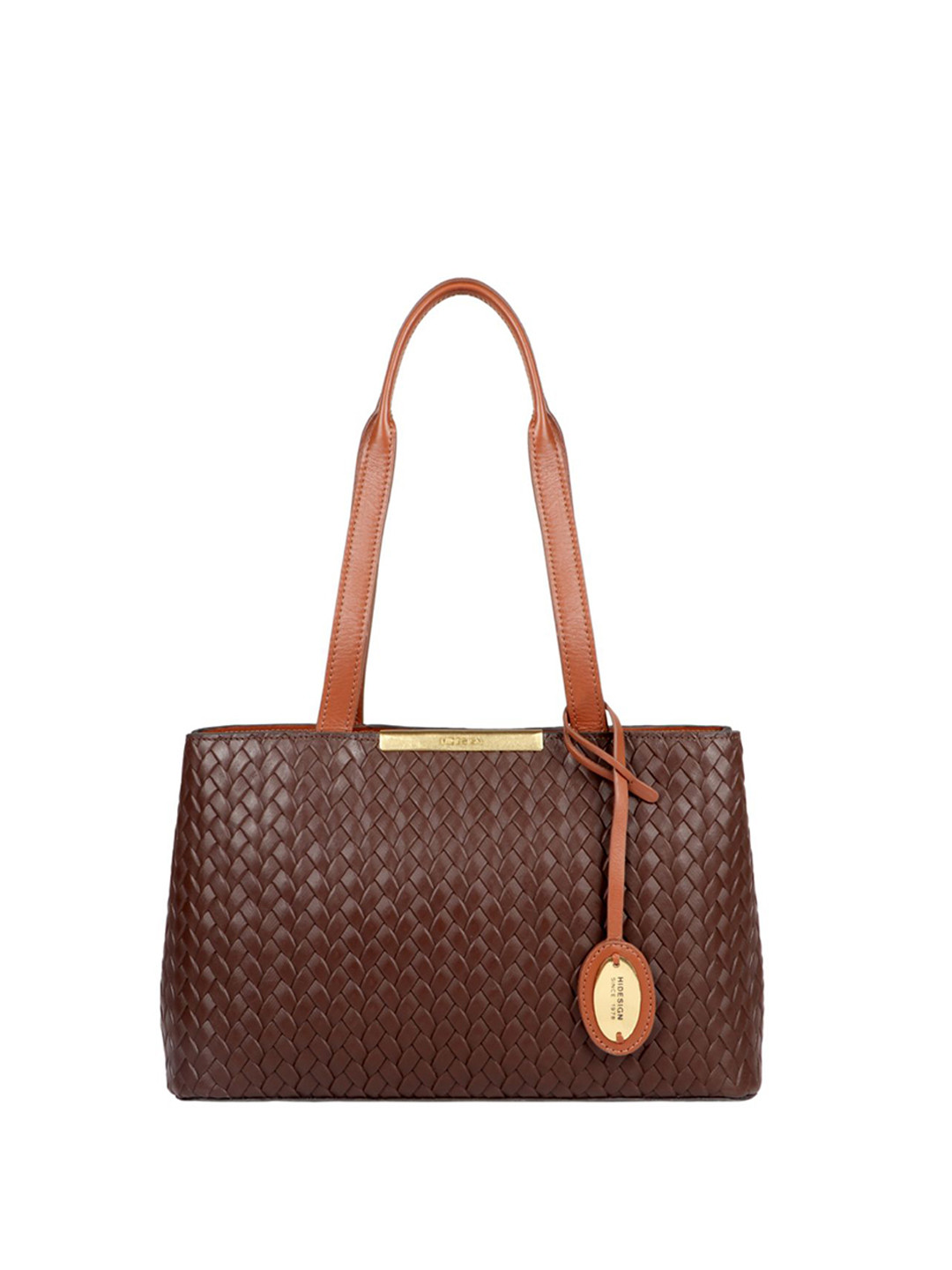 

Hidesign Brown Textured Shoulder Bag