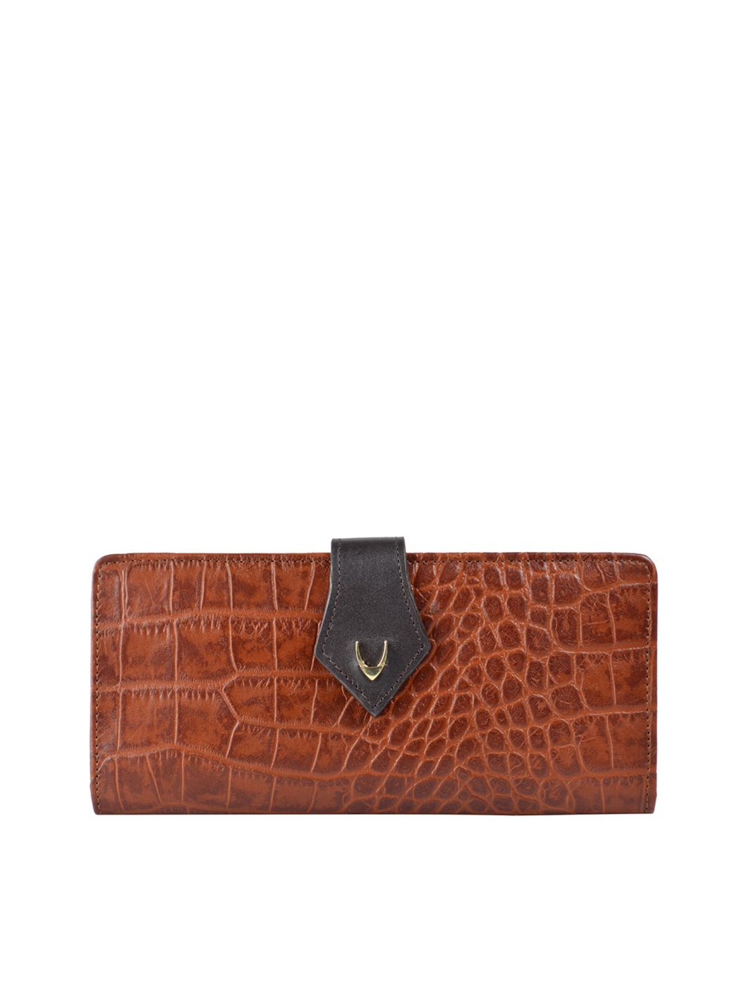 

Hidesign Women Tan Brown Textured Leather Two Fold Wallet