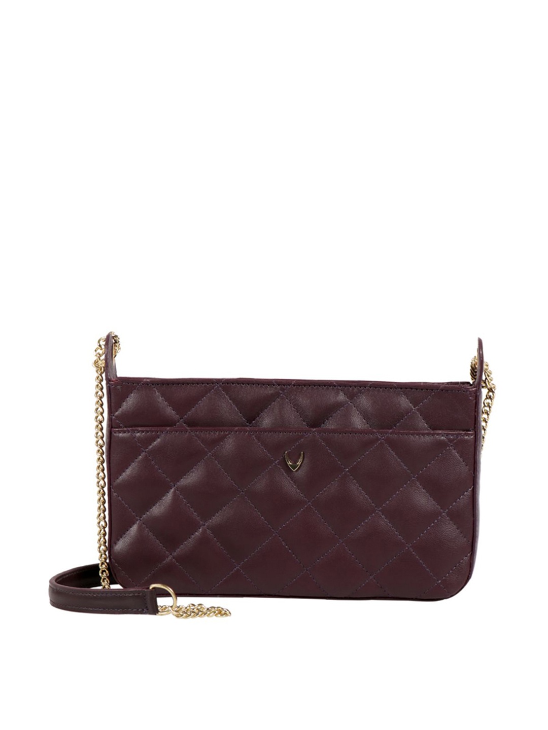 

Hidesign Purple FL KEIRA 04 Quilted Leather Sling Bag