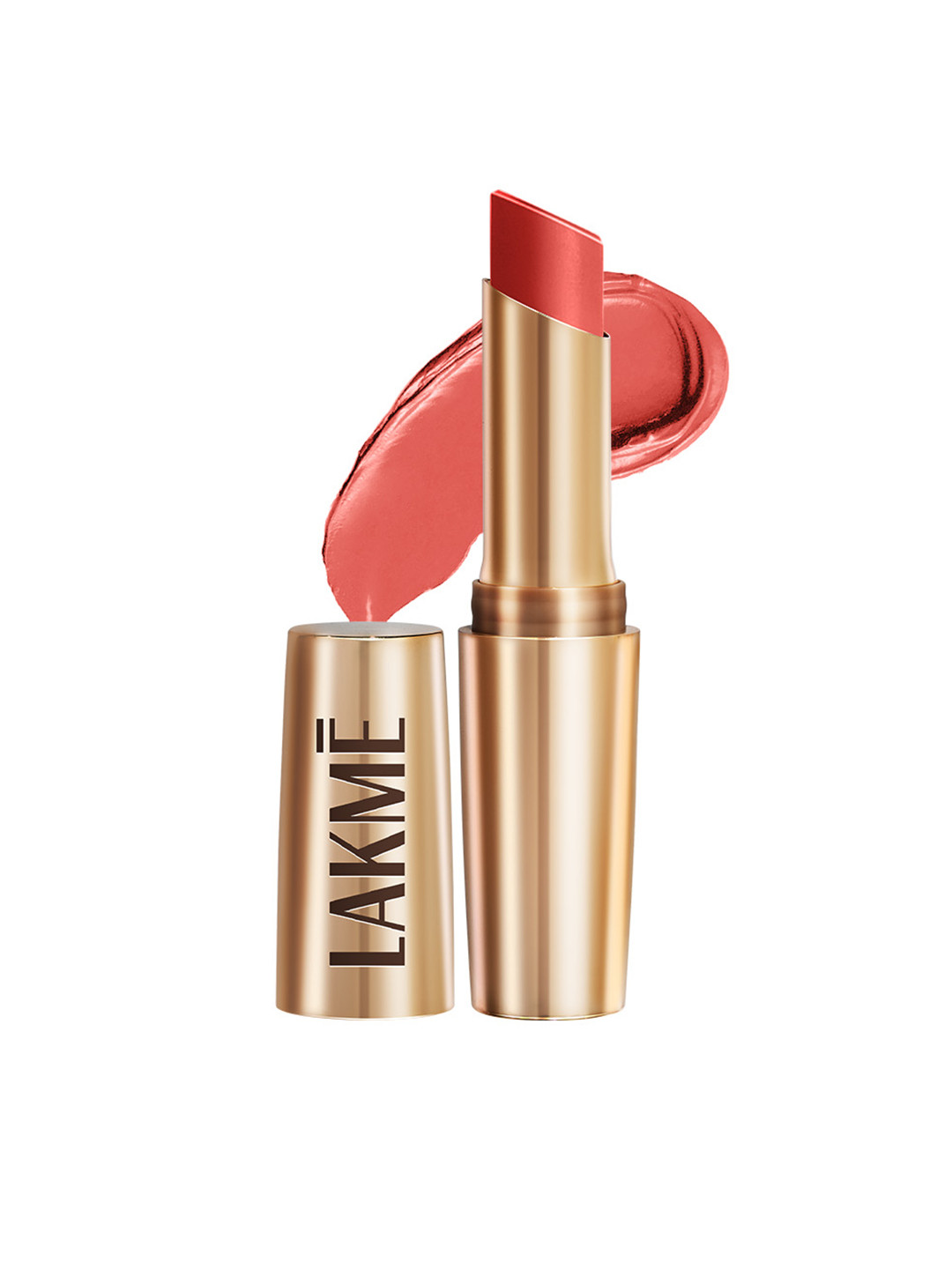 

Lakme 9to5 Powerplay Priming Matte Lipstick, Lasts 16hrs, Coral Date - 3.6g
