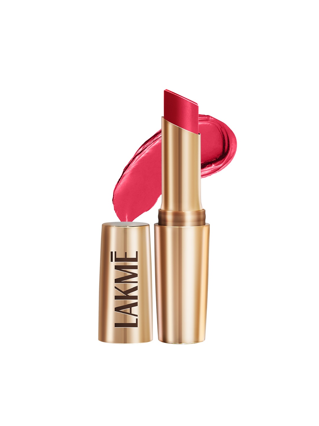 

Lakme 9to5 Powerplay Priming Matte Lipstick, Lasts 16hrs, Ruby Rush, 3.6g, Pink