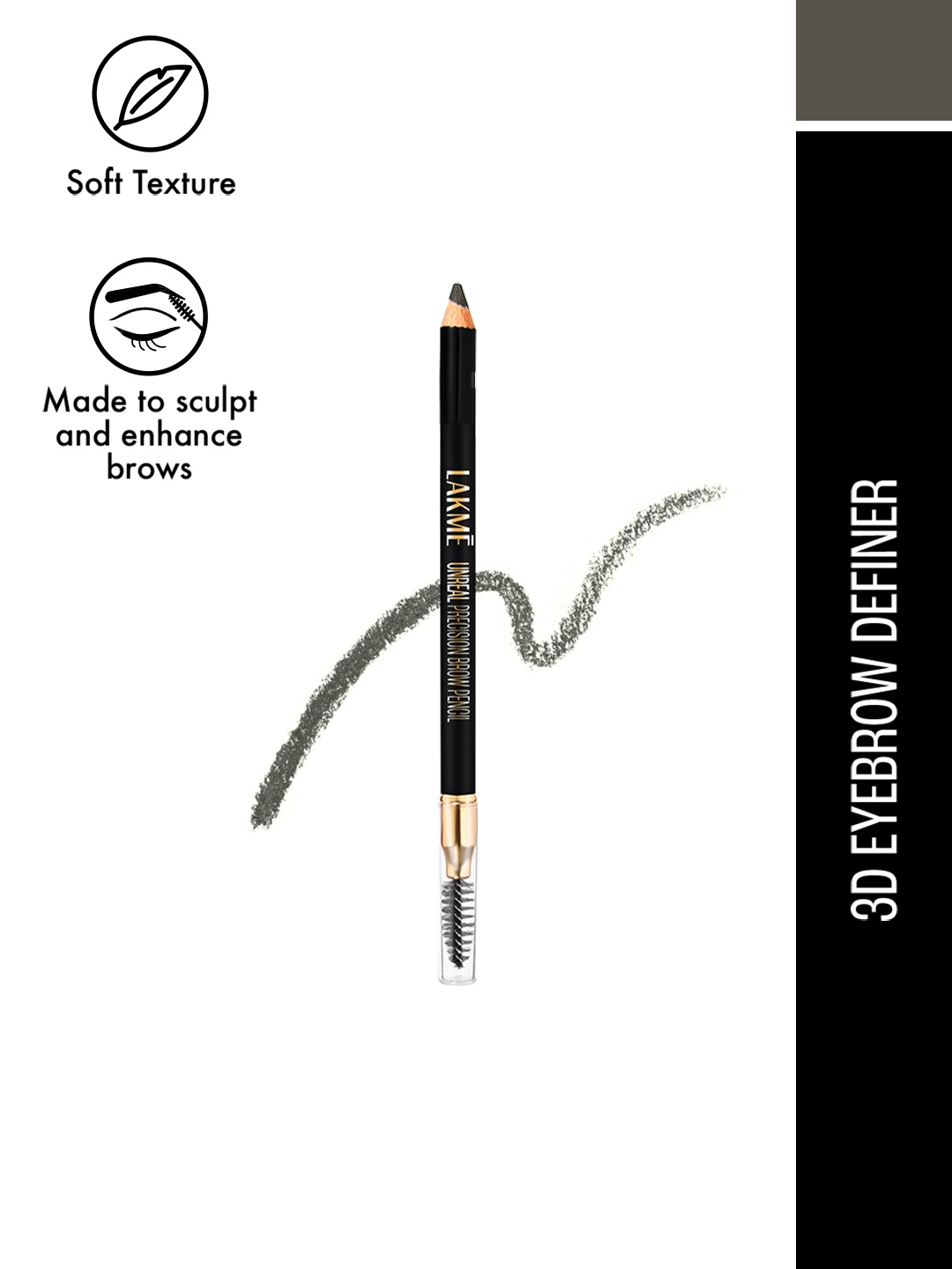 

Lakme Absolute 3D Eye Brow Definer - Graphite, Charcoal