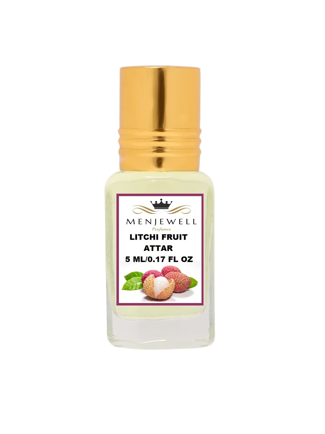 

Menjewell Litchi Fruit Attar Perfume 5ml, Transparent