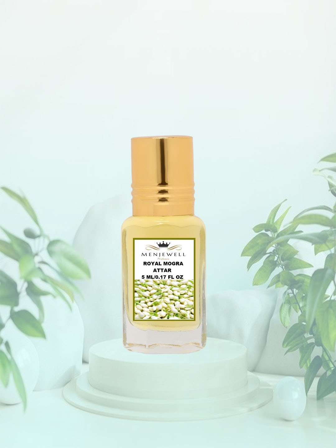 

Menjewell Royal Mogra Attar Perfume 5ml, Transparent