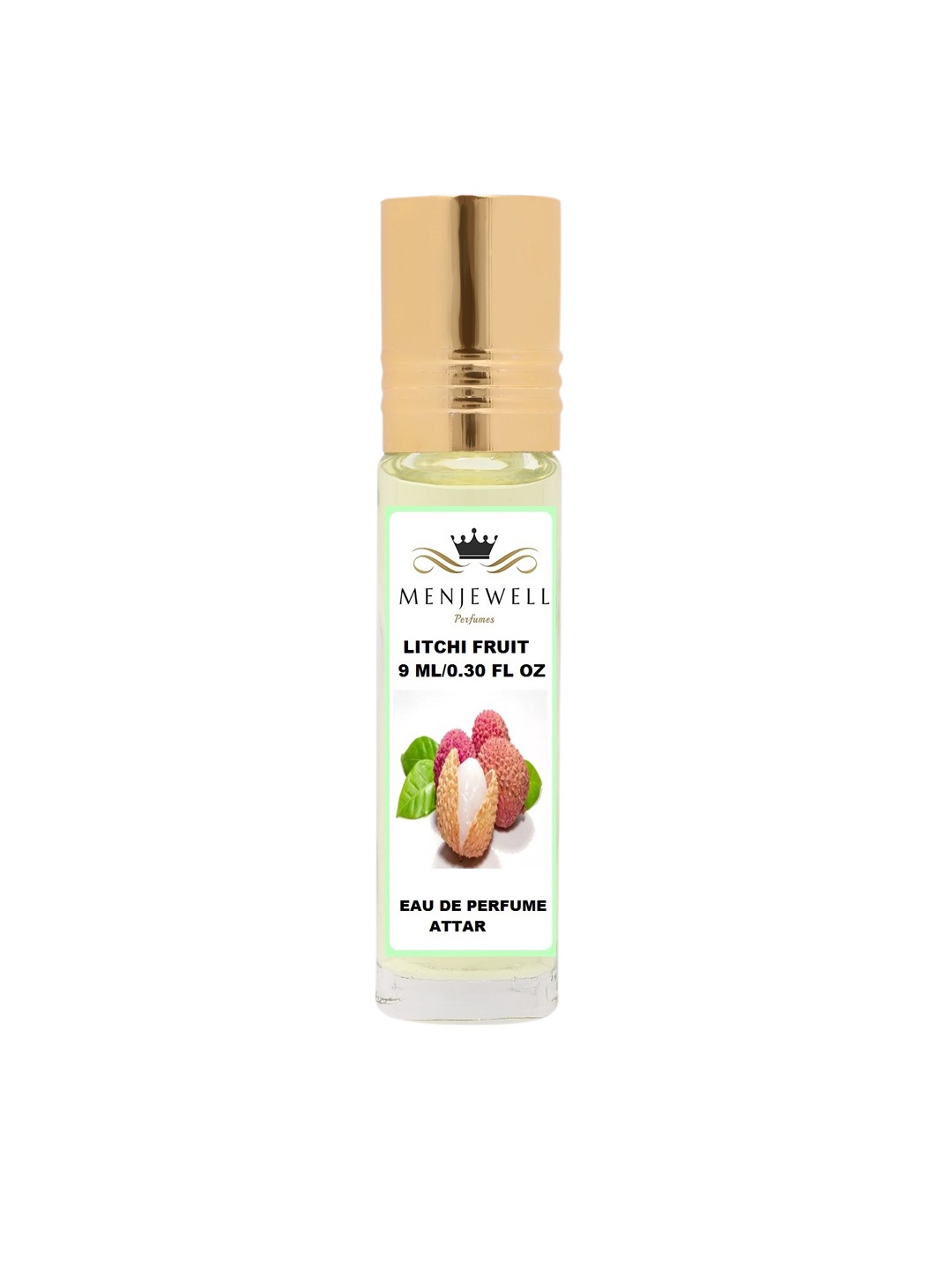 

Menjewell Litchi Natural Eau de Parfum Attar 9ml, Transparent