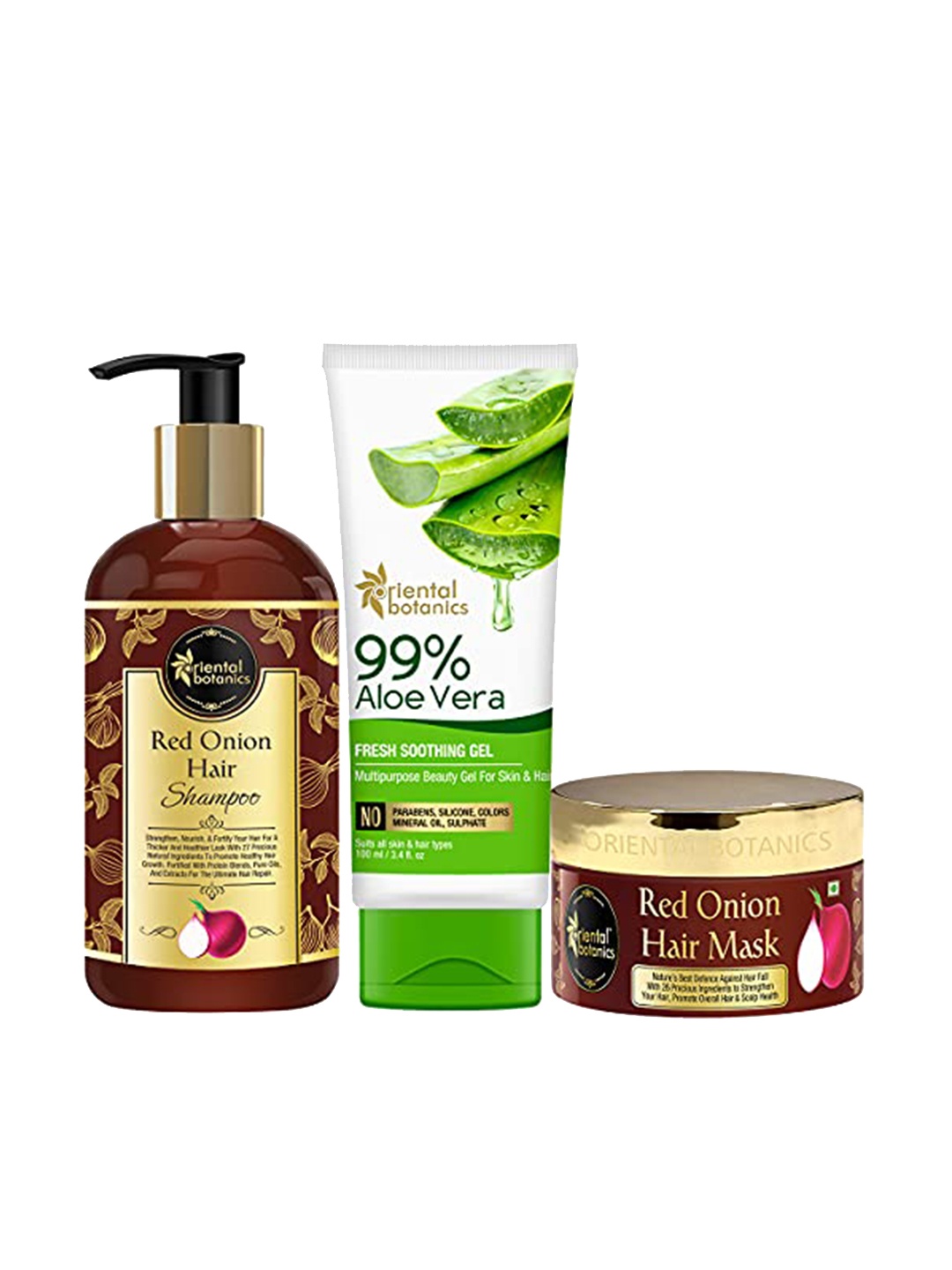 

Oriental Botanics Unisex Red Onion Hair Care Combo, Brown