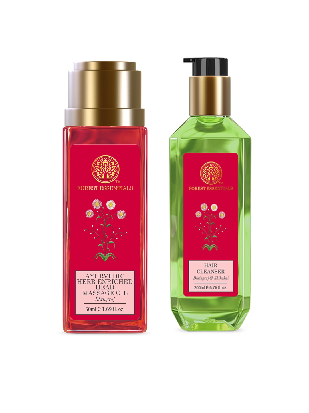 

Forest Essentials Ayurvedic Hair Care For Softer Hair, Green