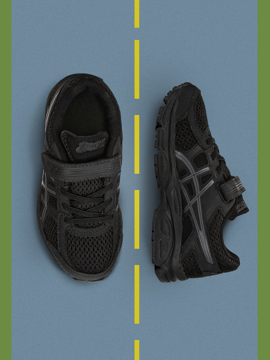 

ASICS Kids Black Running Sports Shoes GEL-CONTEND 4