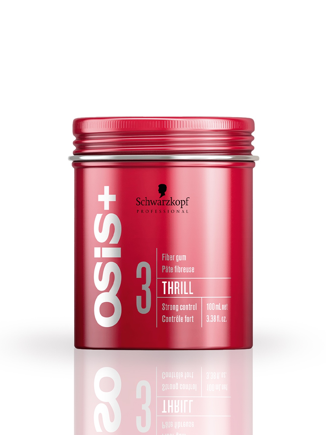 

Schwarzkopf PROFESSIONAL Osis Thrill Fibre Gum for Elastic Style Control Level 3 - 100ml, Red