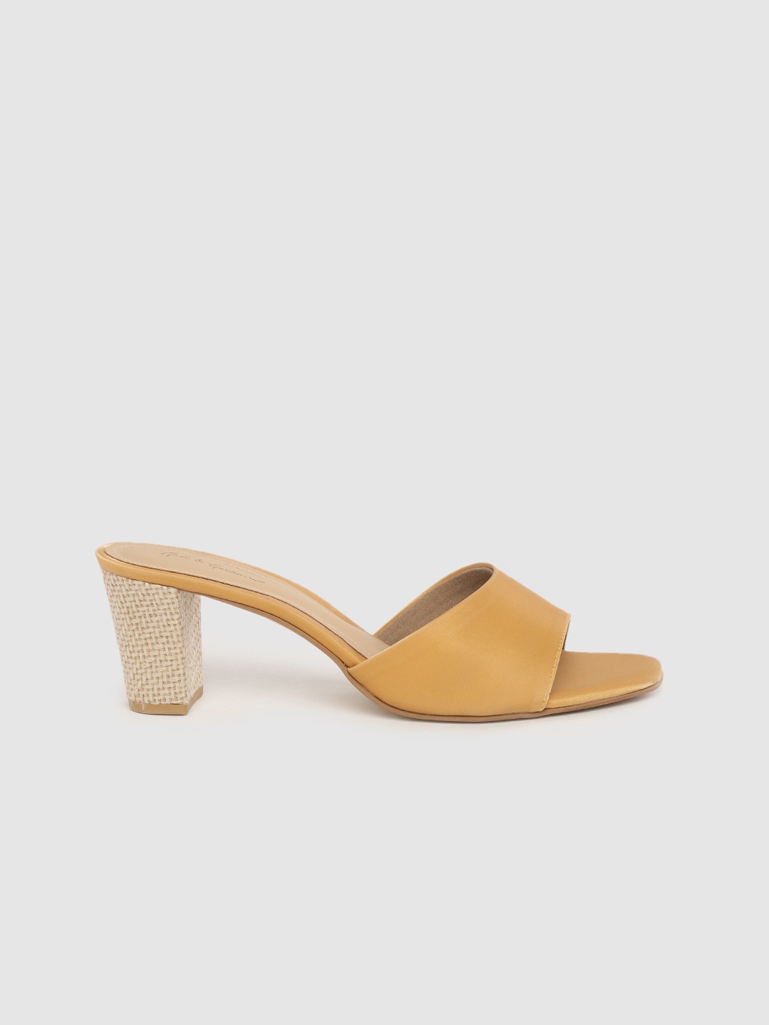 

Mast & Harbour Women Camel Brown Solid Block Heels