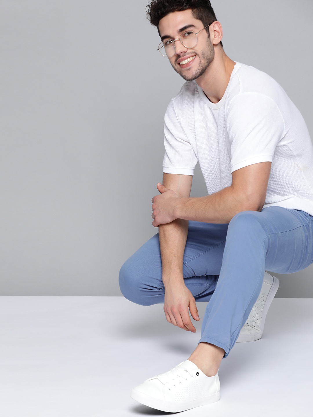 

Mast & Harbour Men Blue Straight Fit Solid Joggers