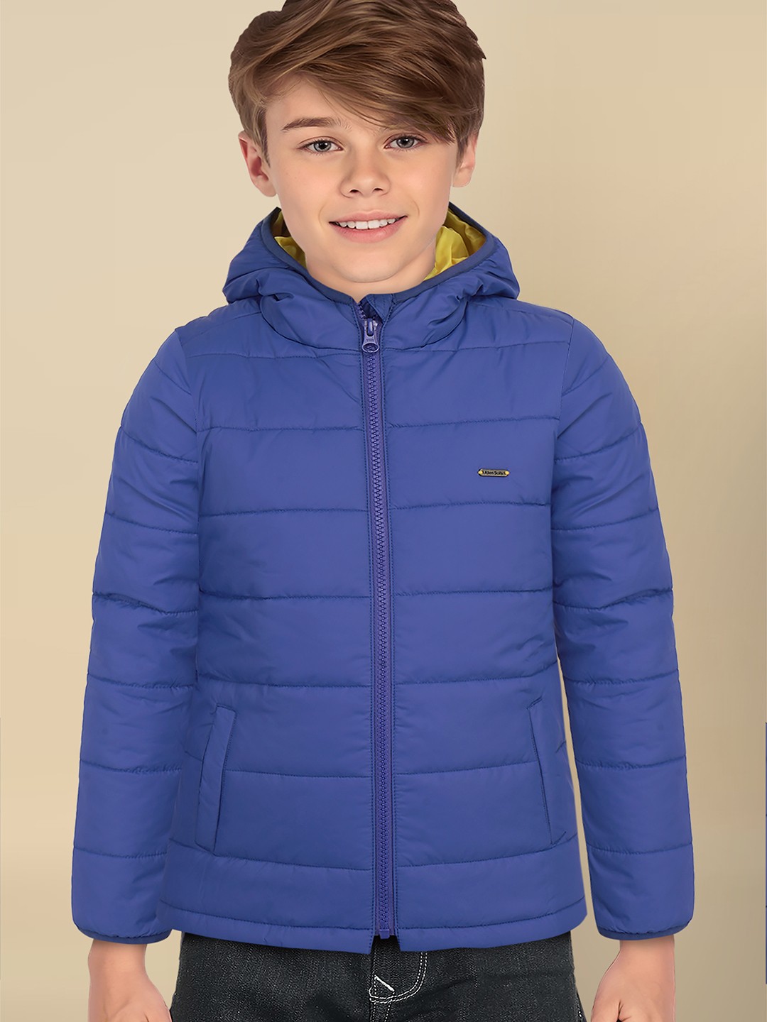 

Allen Solly Junior Boys Blue Solid Puffer Jacket