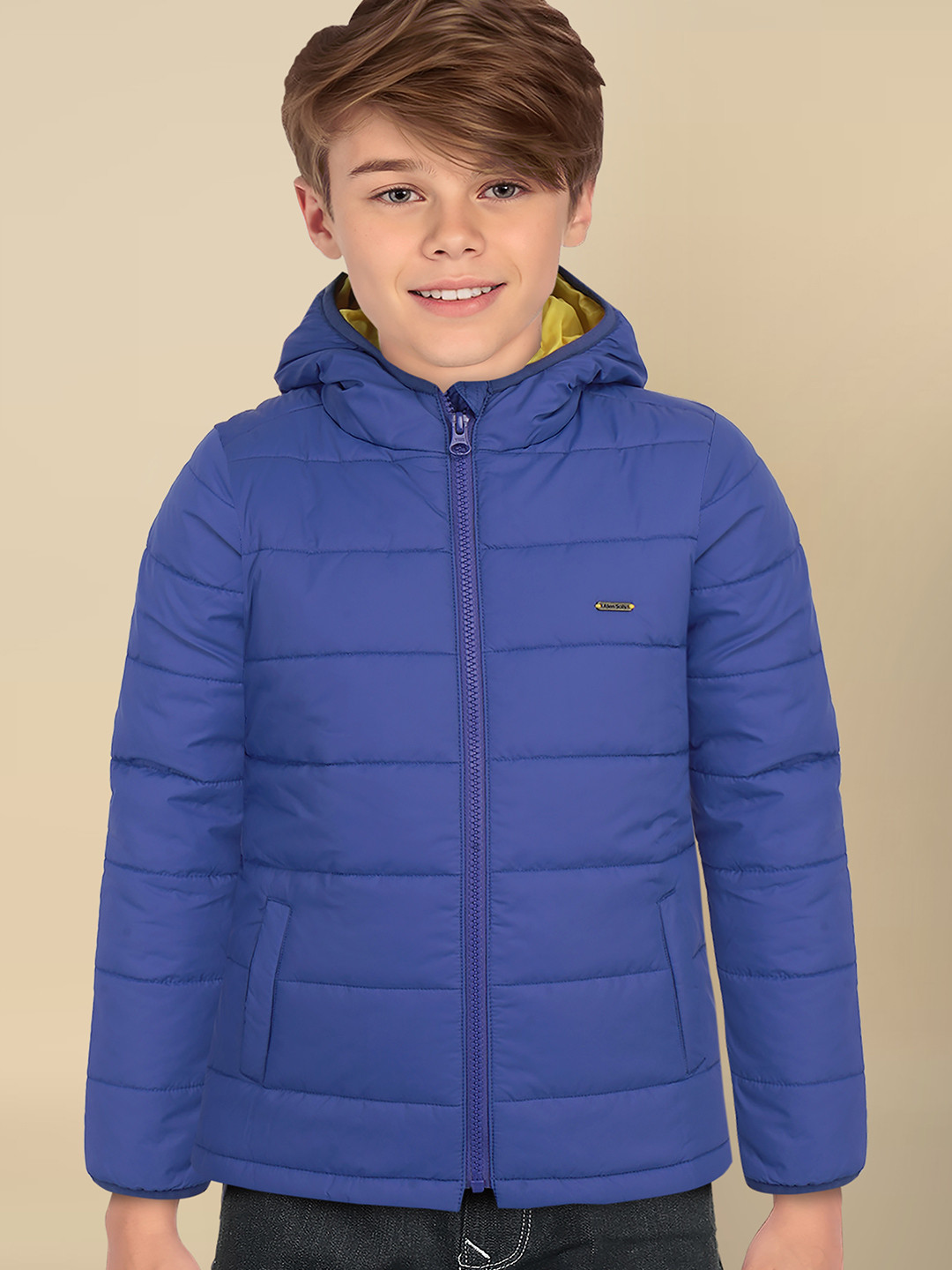 

Allen Solly Junior Boys Blue Solid Puffer Jacket