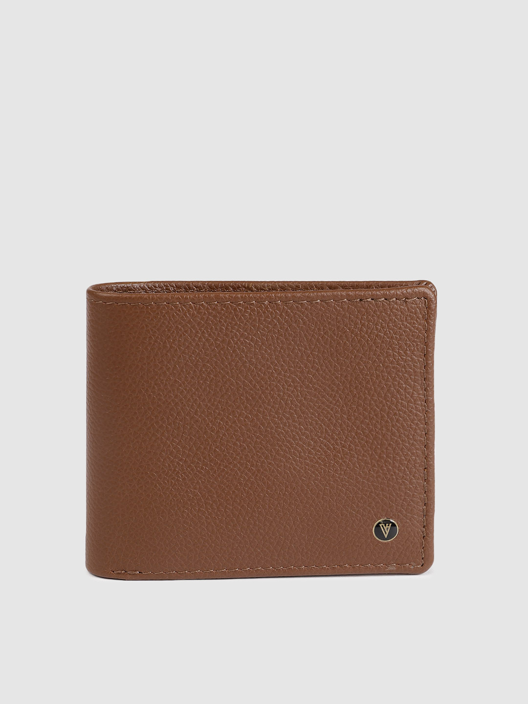 

Van Heusen Men Tan Brown Solid Two Fold Wallet