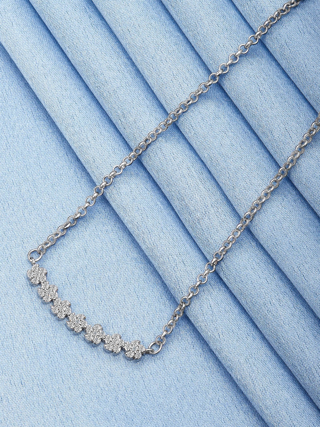 

GIVA 925 Silver Blooming Flower Necklace