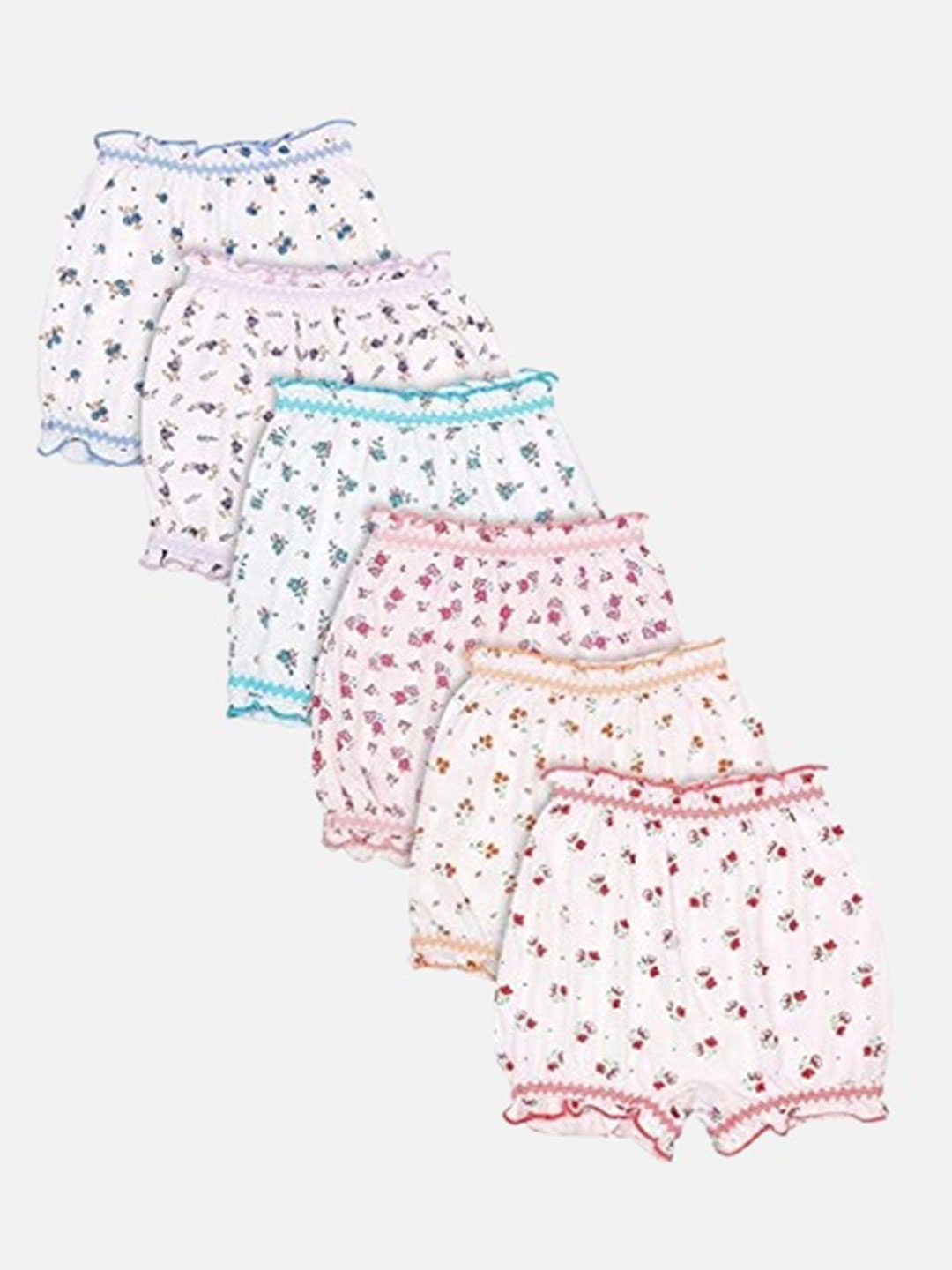 

Bodycare Kids Pack of 6 Printed Bloomer Briefs KIA2176-PK001, White