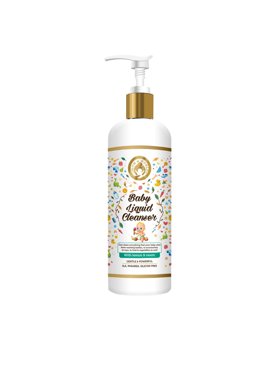 

Mom & World Baby Anti Bacterial Liquid Cleanser, White