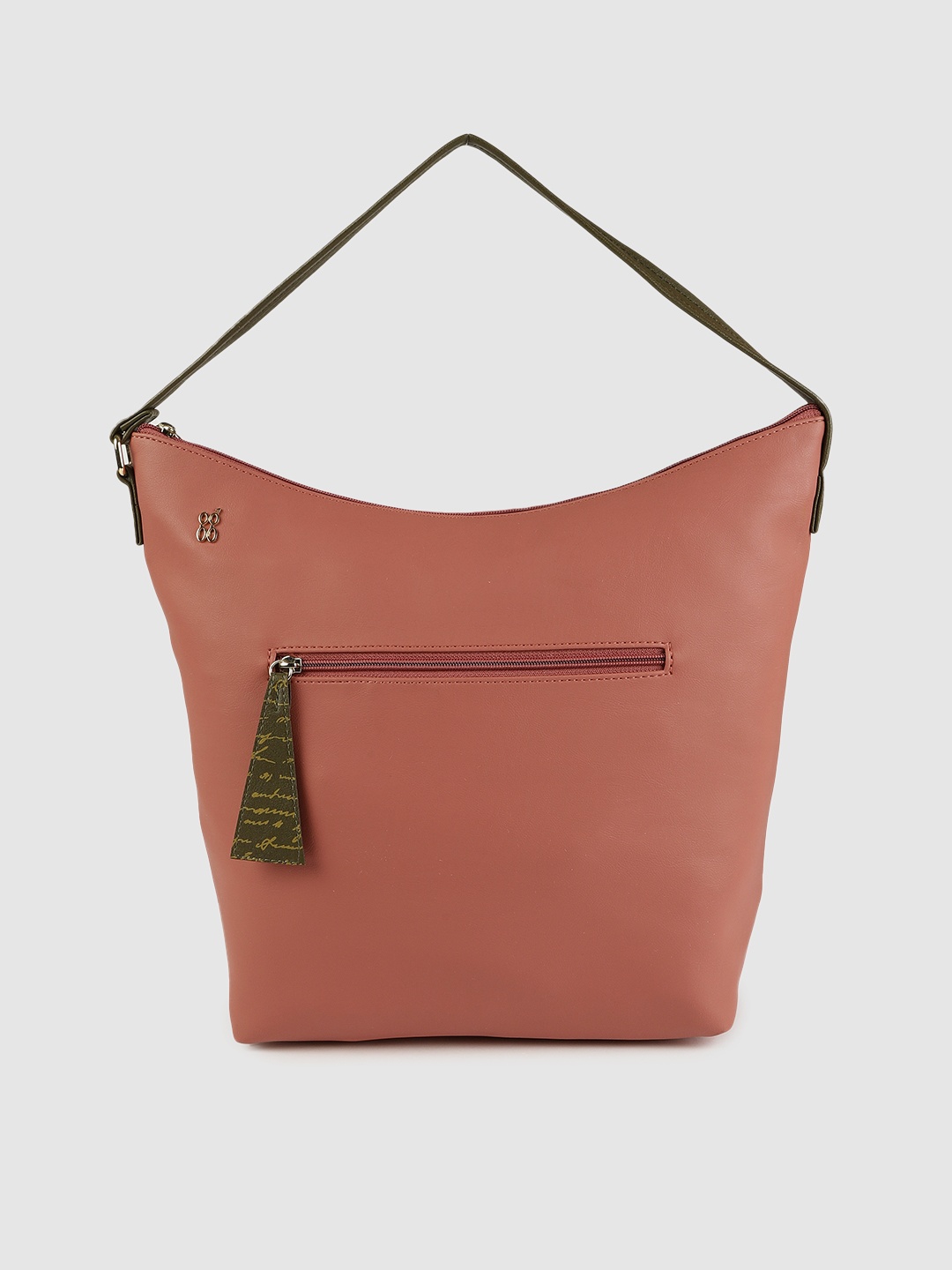 

Baggit Women Pink Solid Hobo Bag