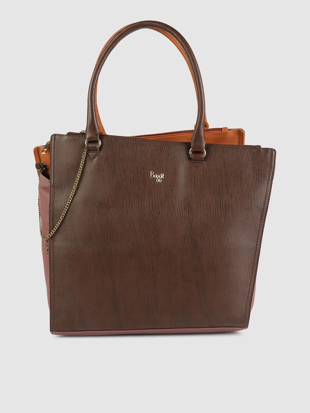 

Baggit Brown Textured Shoulder Bag