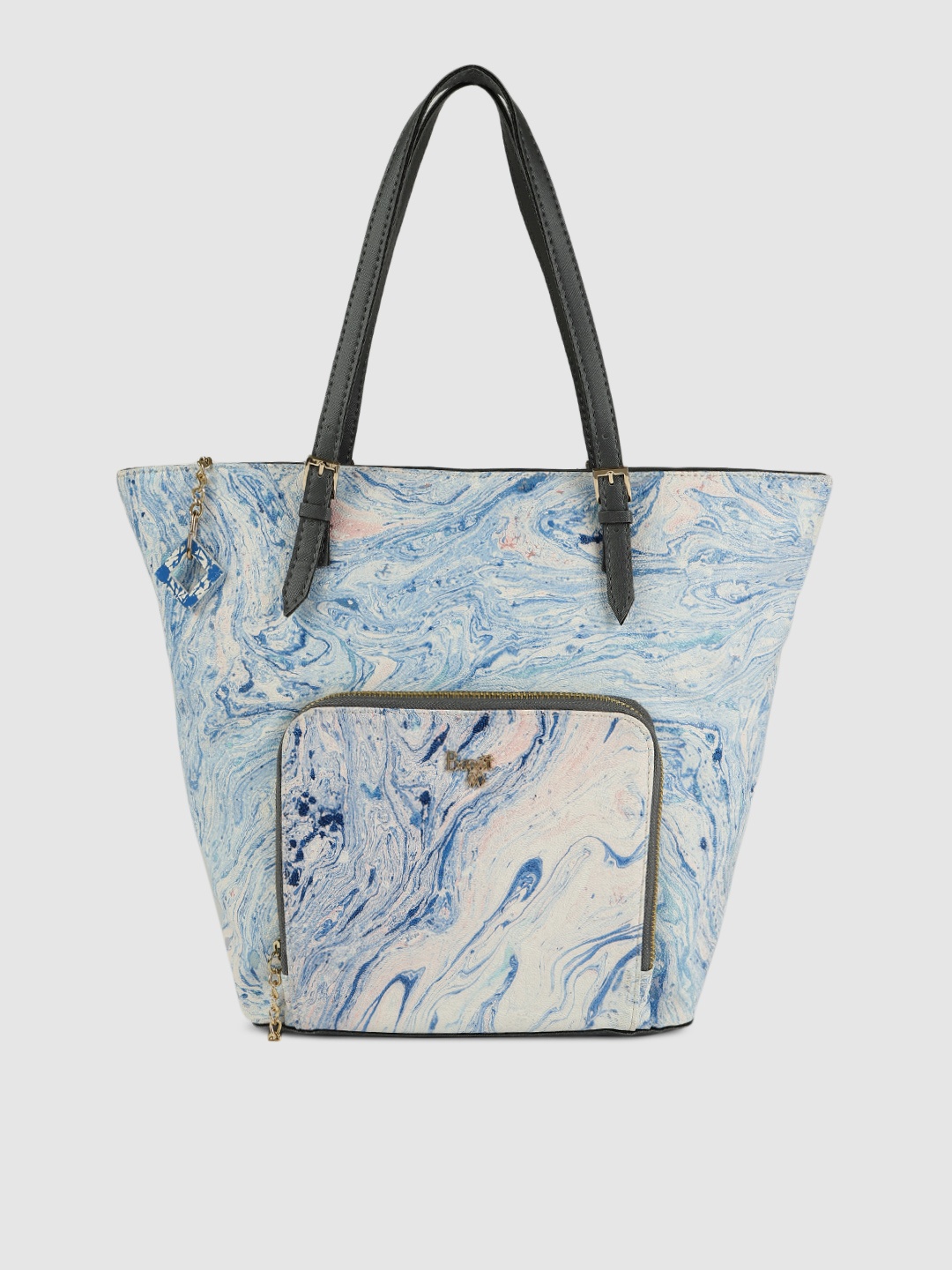 

Baggit White & Blue Printed Shoulder Bag