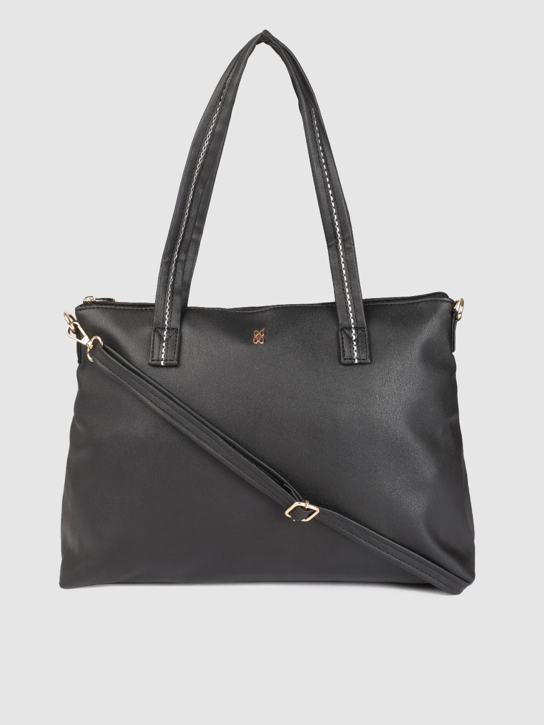 

Baggit Black Solid Shoulder Bag
