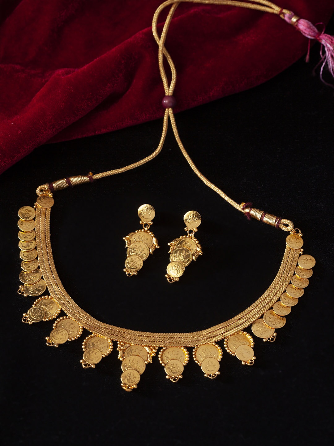 

PANASH Gold-Plated Temple Sustainable Handcrafted Jewellery Set