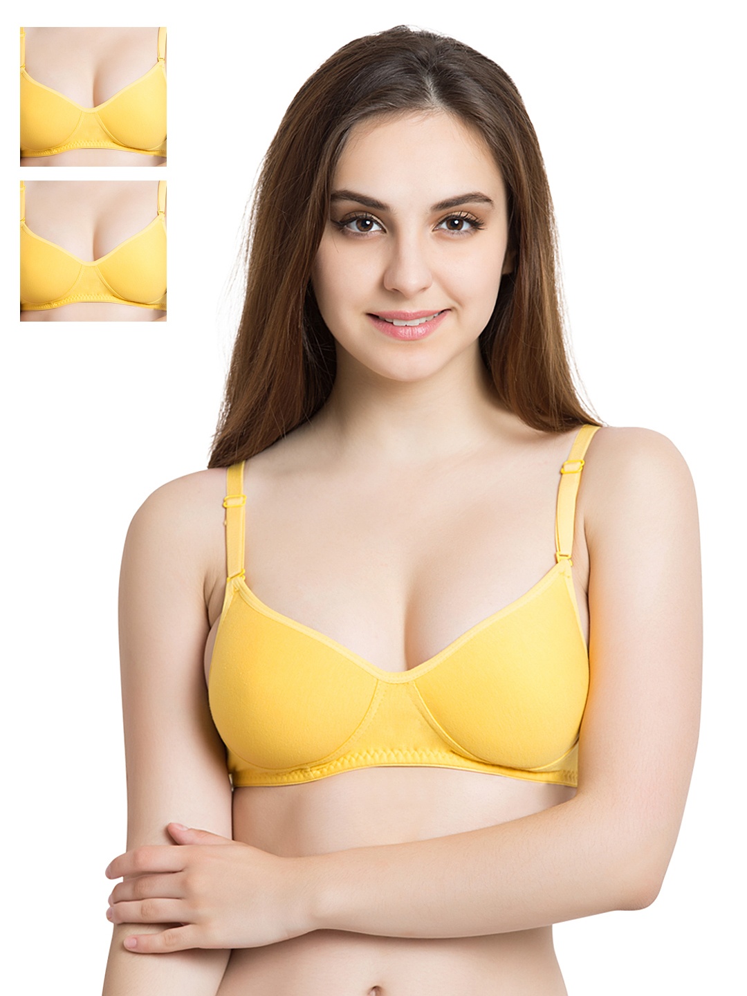 

Tweens Pack of 3 T-shirt Bras TW1301YIIL, Yellow