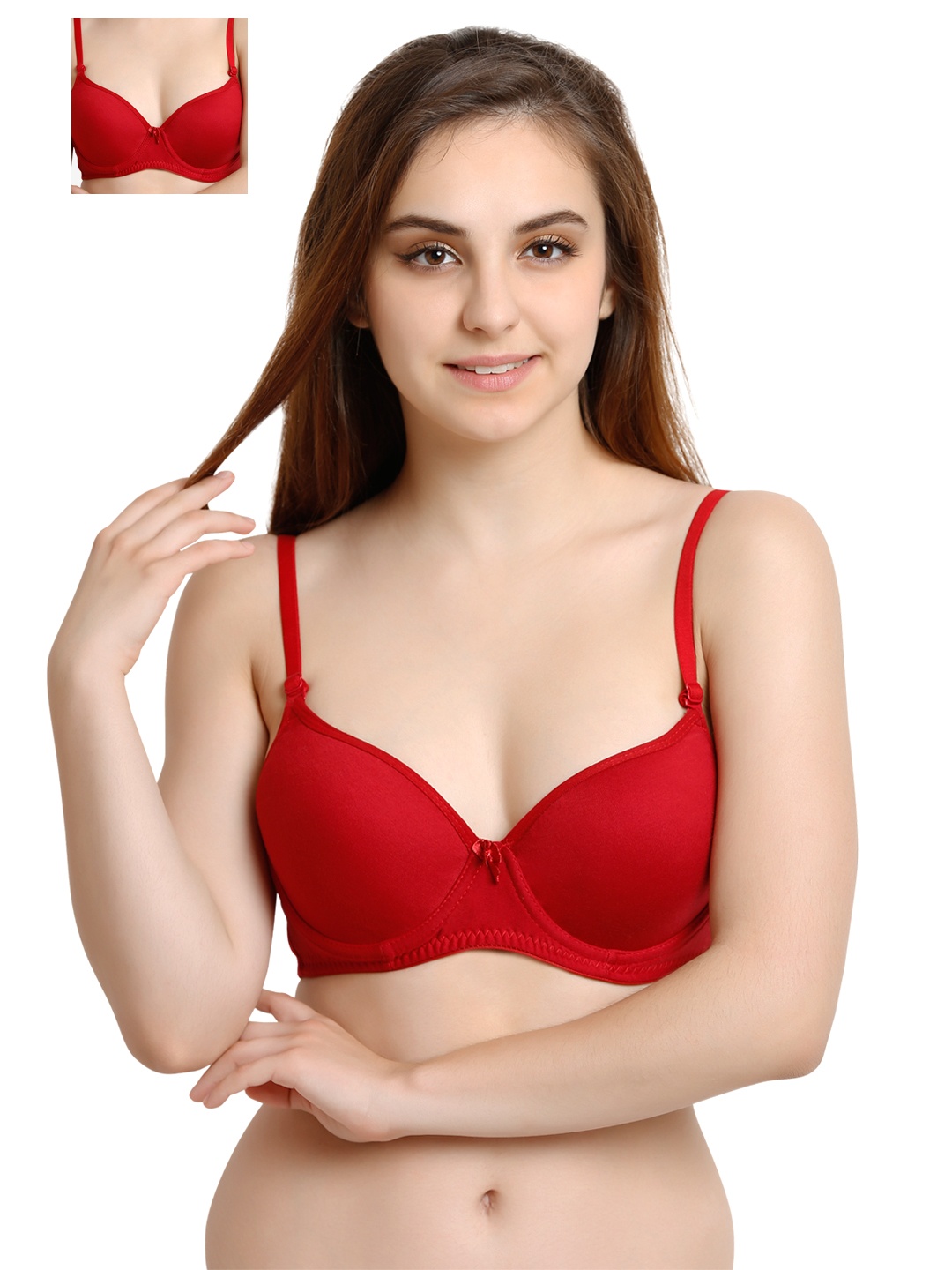 

Tweens Pack of 2 Red T-shirt Bras TW1901