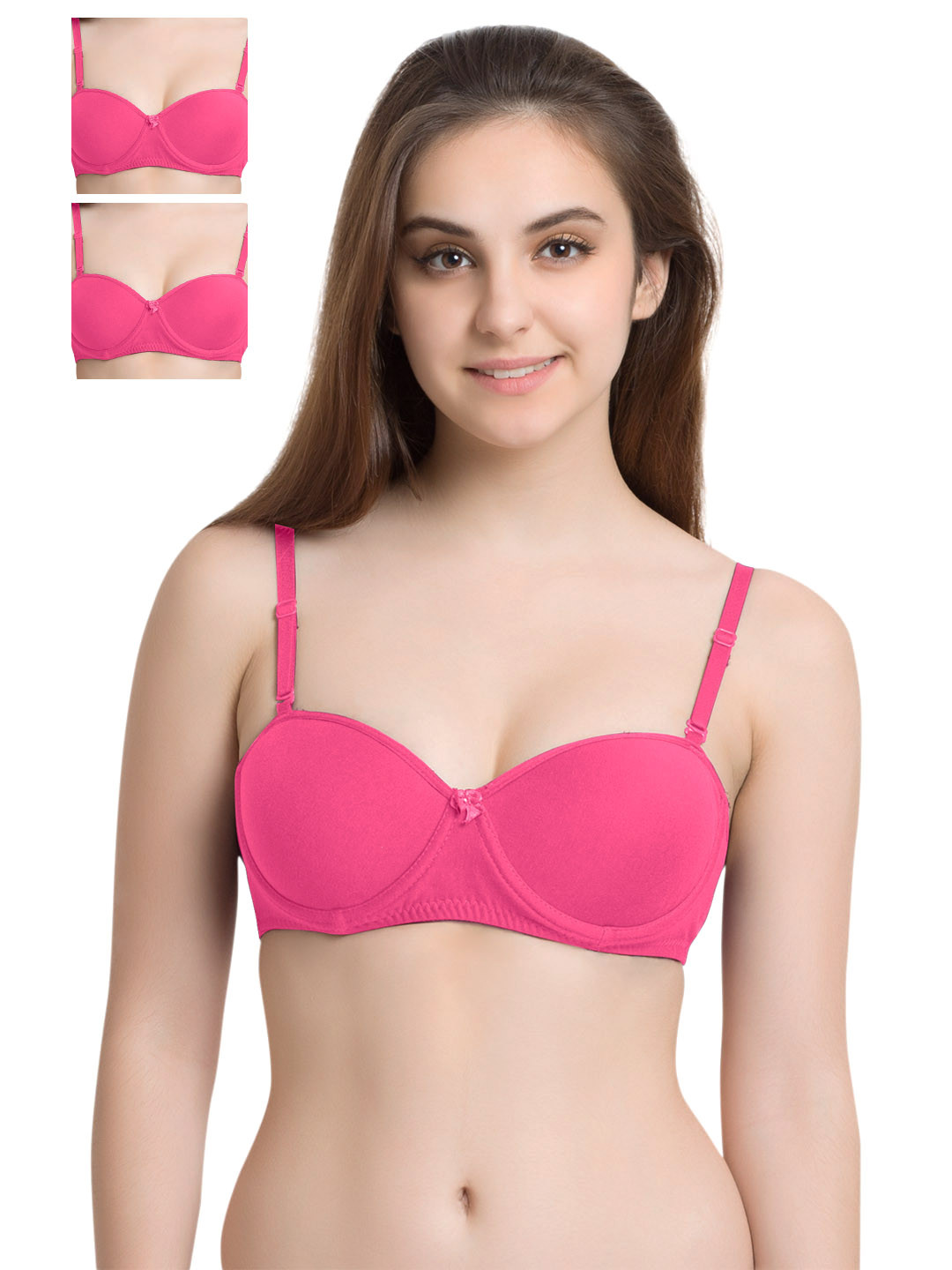 

Tweens Pack of 3 Pink T-shirt Bras TW2201DPK