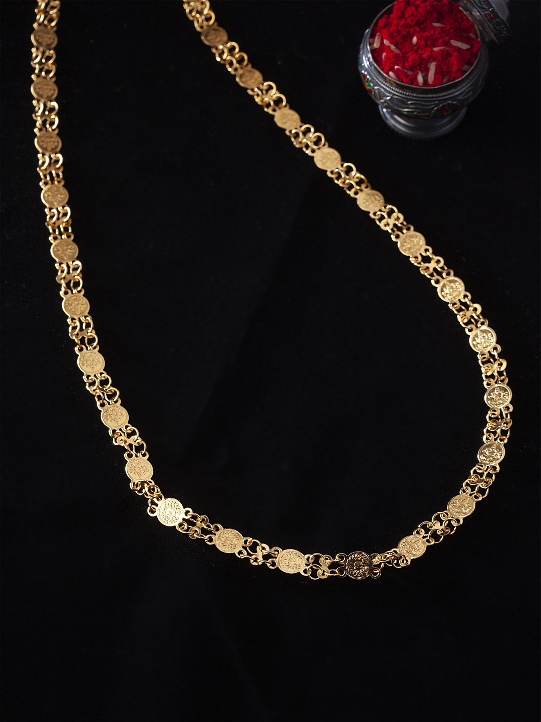 

PANASH Gold-Plated Handcrafted Lakshmi Haar Necklace