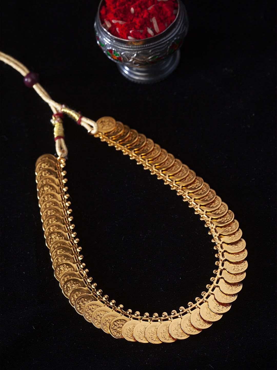 

PANASH Gold-Plated Lakshmi Haar Handcrafted Statement Necklace
