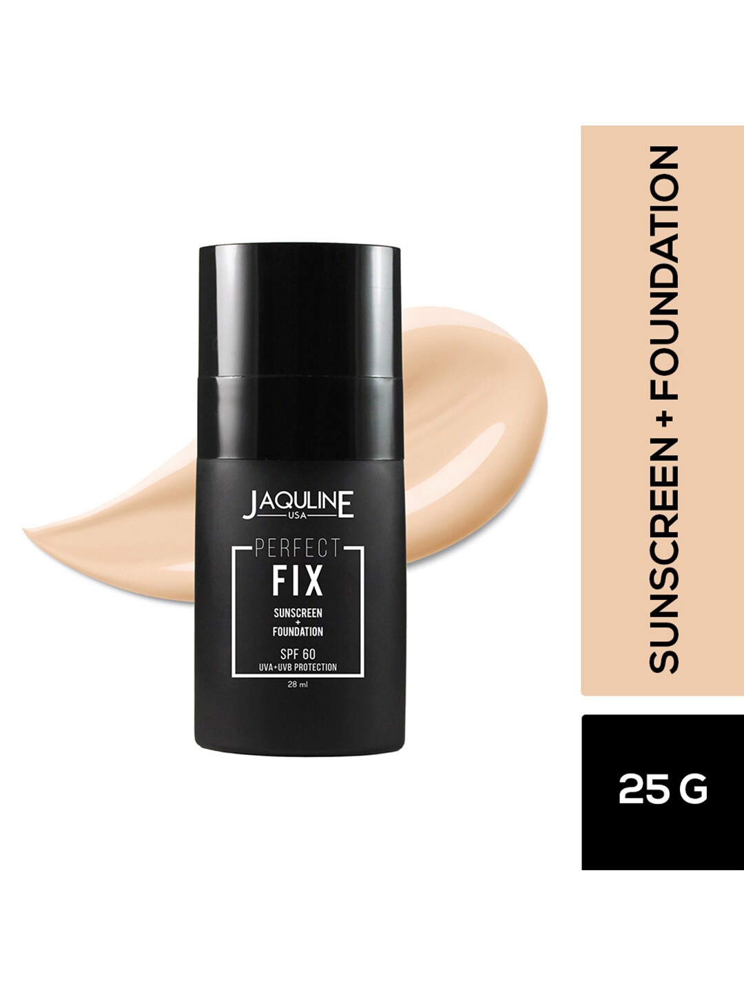 

JaqulineUSA Women Perfect Fix Foundation 5 Rose Fair 28ml, Beige