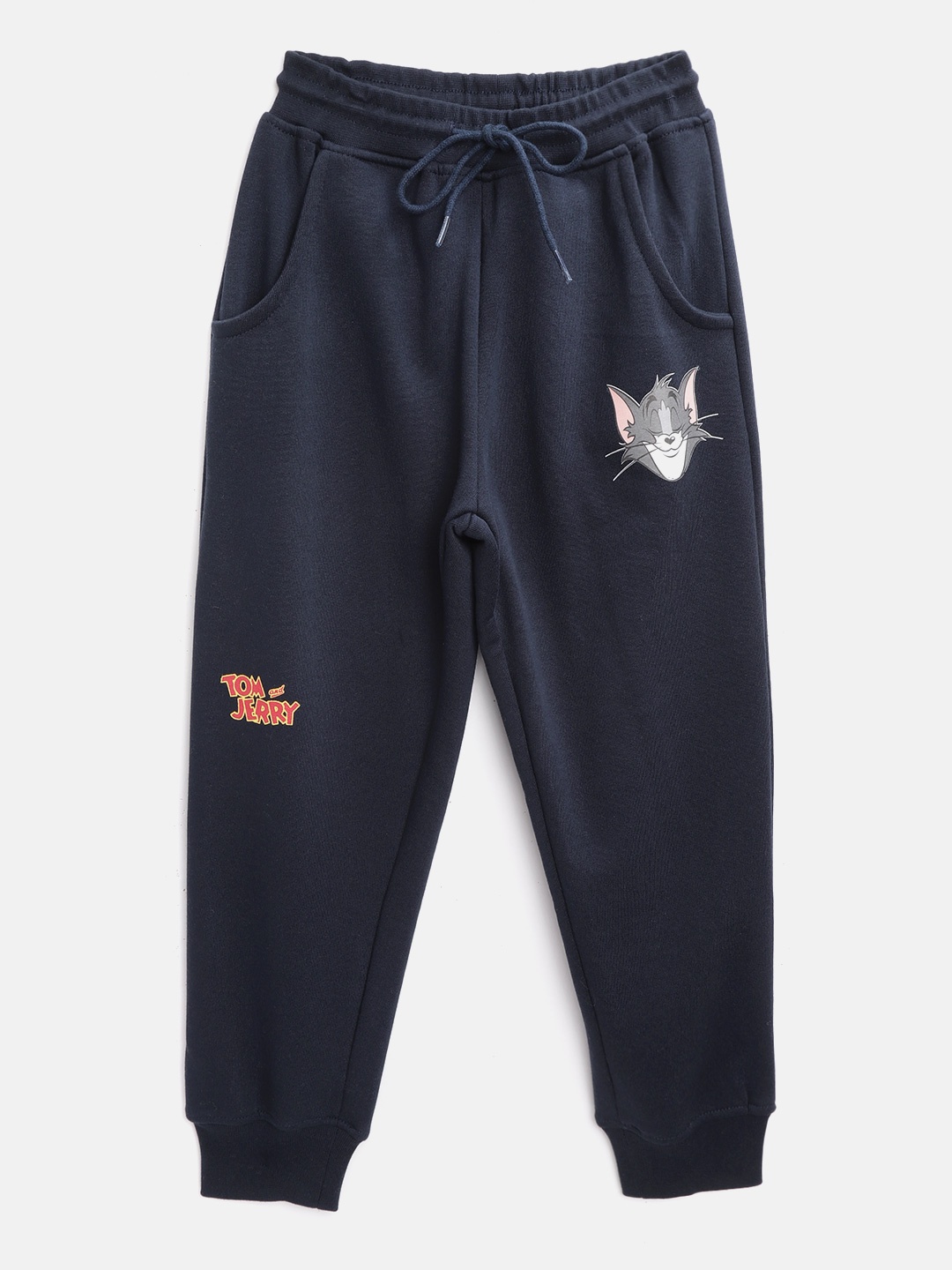 

toothless Boys Navy Blue Printed Detail Joggers
