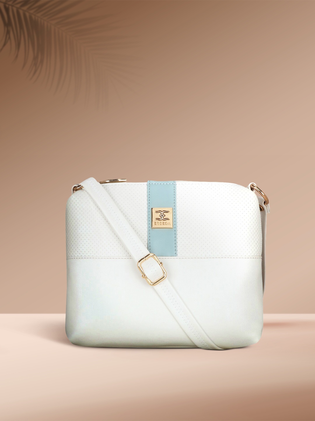 

ESBEDA White Solid Sling Bag