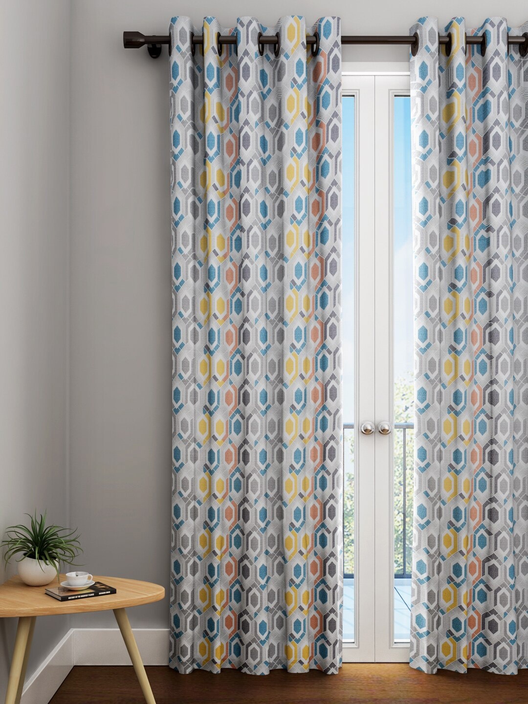 

URBAN DREAM Multicoloured Single Curtain Curtain, Multi