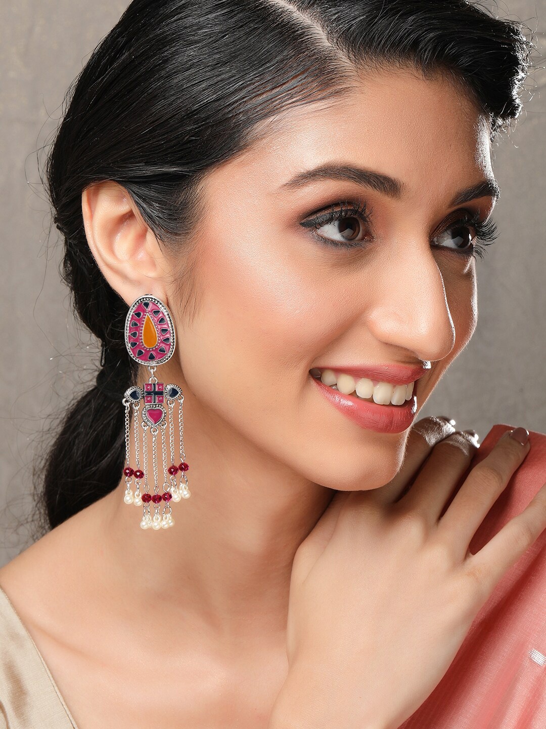 

Rubans Multicoloured Classic Drop Earrings, Multi