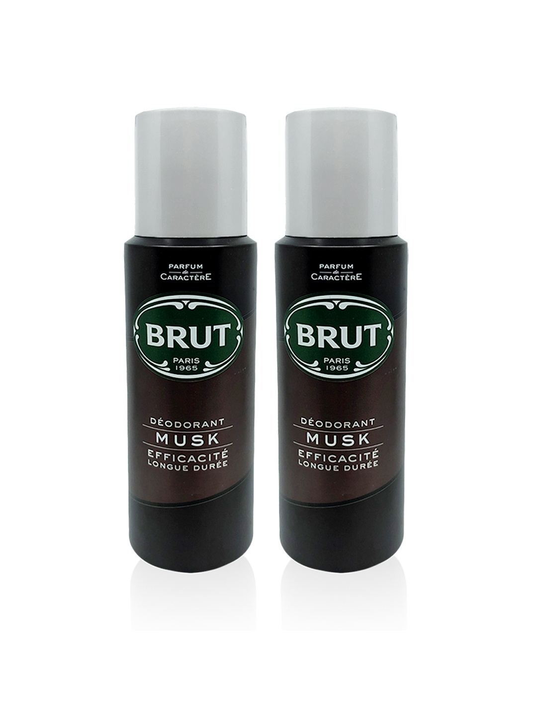 

BRUT Men Set of 2 Musk Deodorants 200 ml each, Black