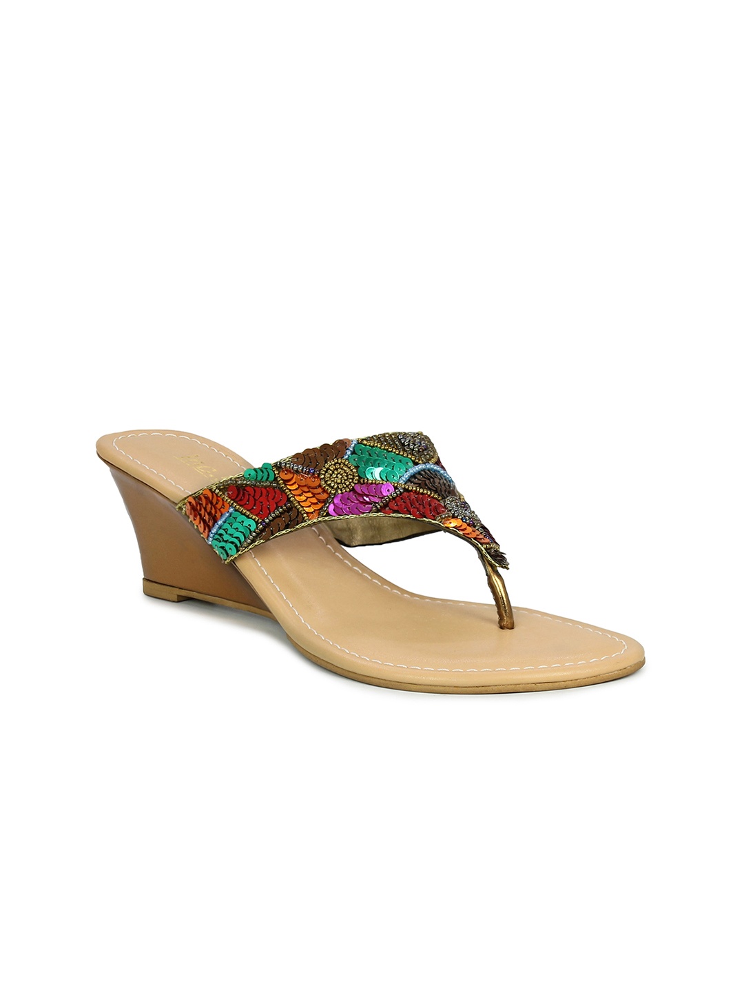 

Inc 5 Women Multicoloured Woven Design Sandals, Multi