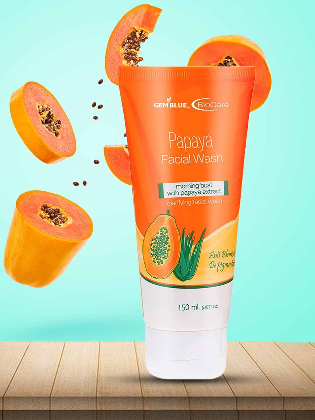

GEMBLUE BioCare Papaya Facial Wash, Orange