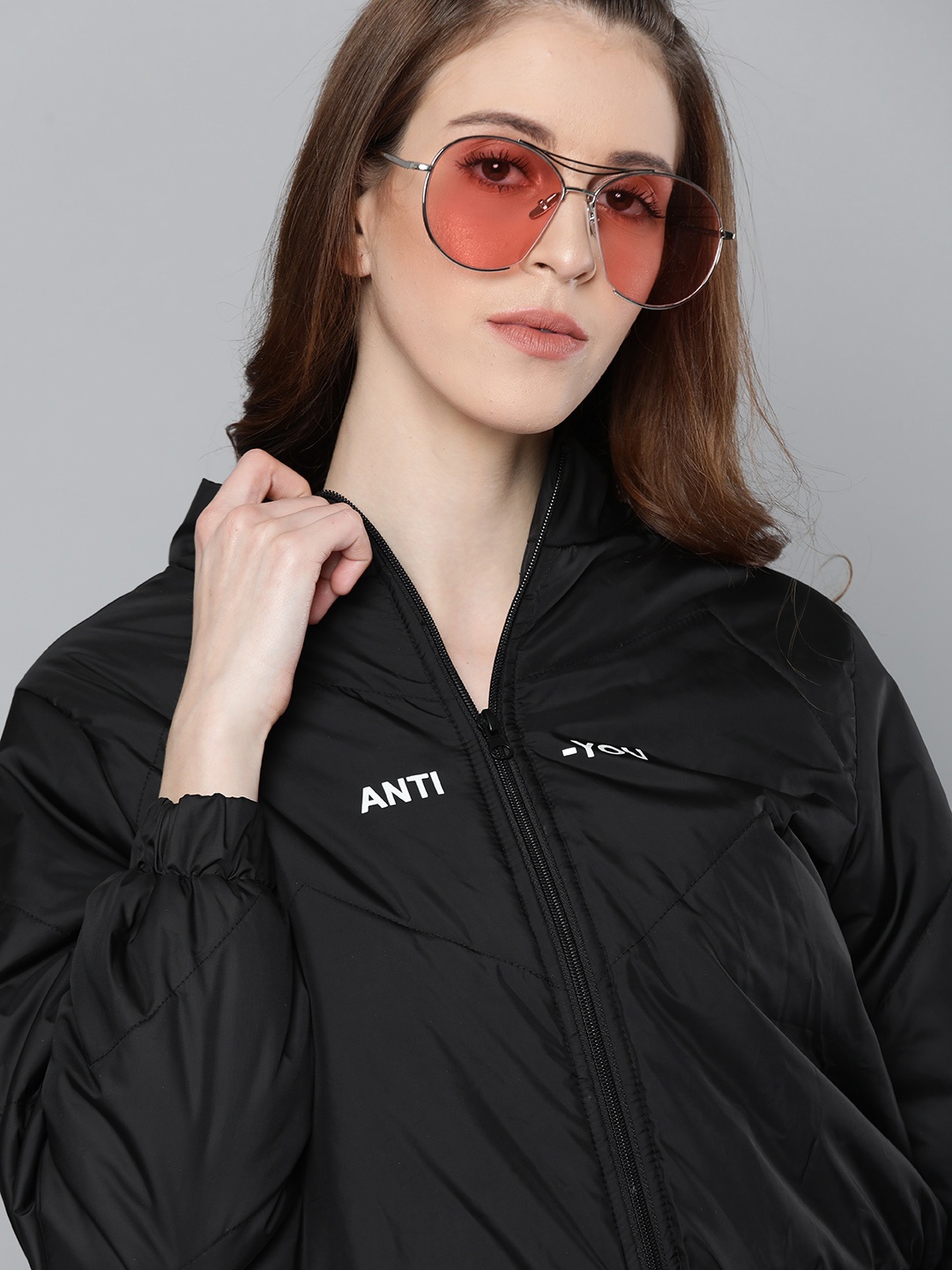 

Kook N Keech Women Black Solid Padded Jacket