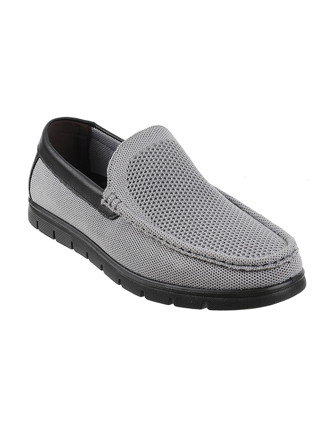 

Metro Men Grey Perforated Loafers