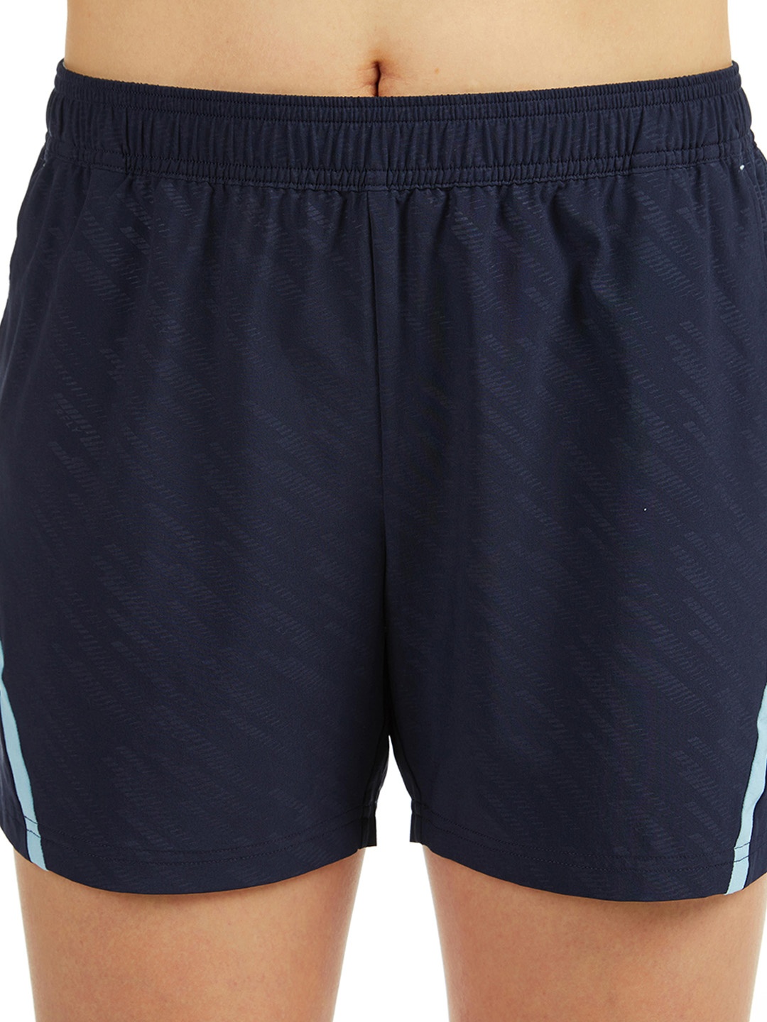 

PERFLY By Decathlon Women Navy Blue Solid Regular Fit 560 Badminton Shorts