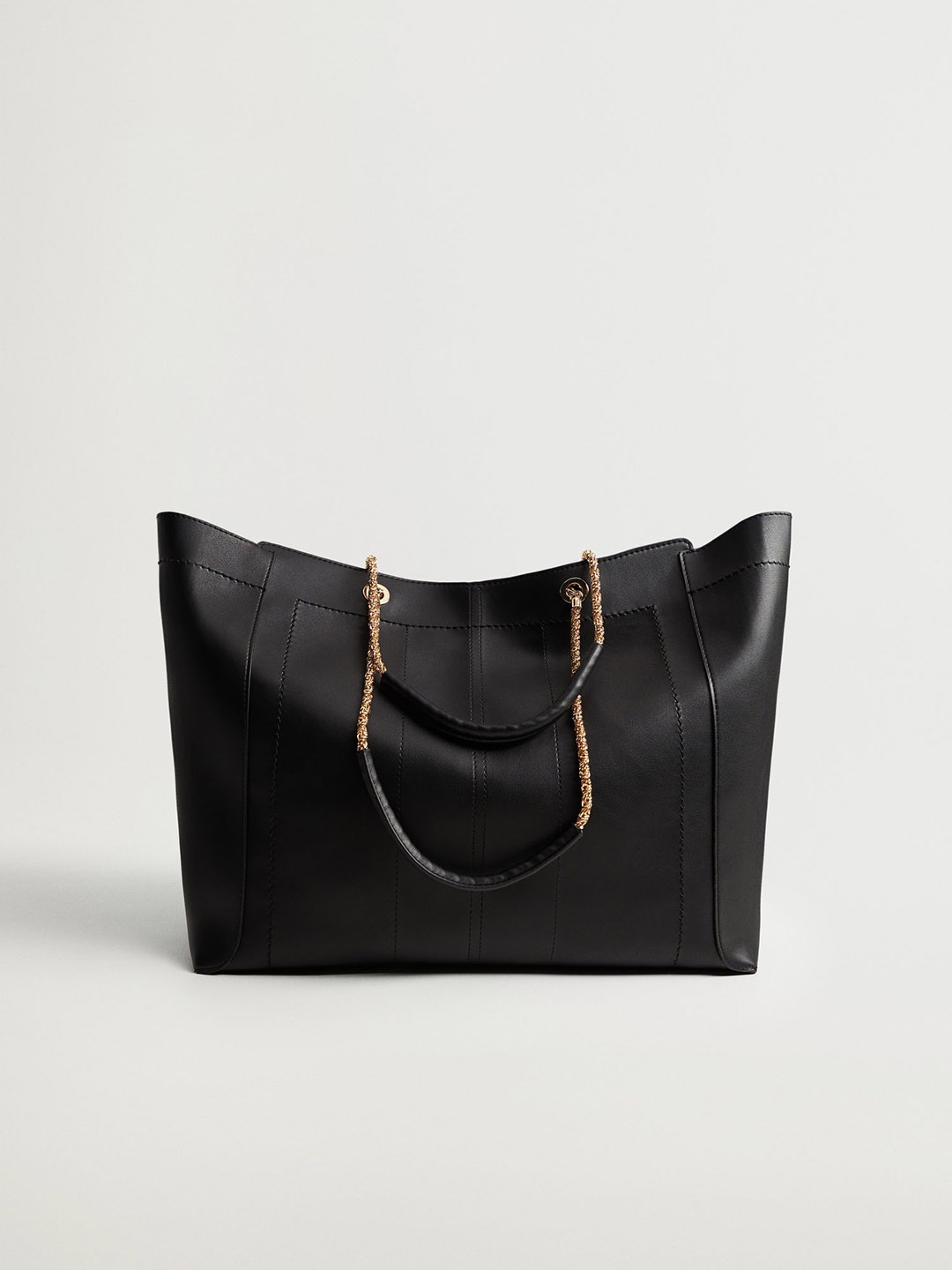 

MANGO Black Solid Shoulder Bag