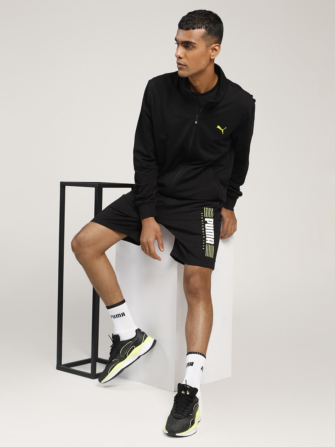 

Puma Men Black Printed 1948 Shorts