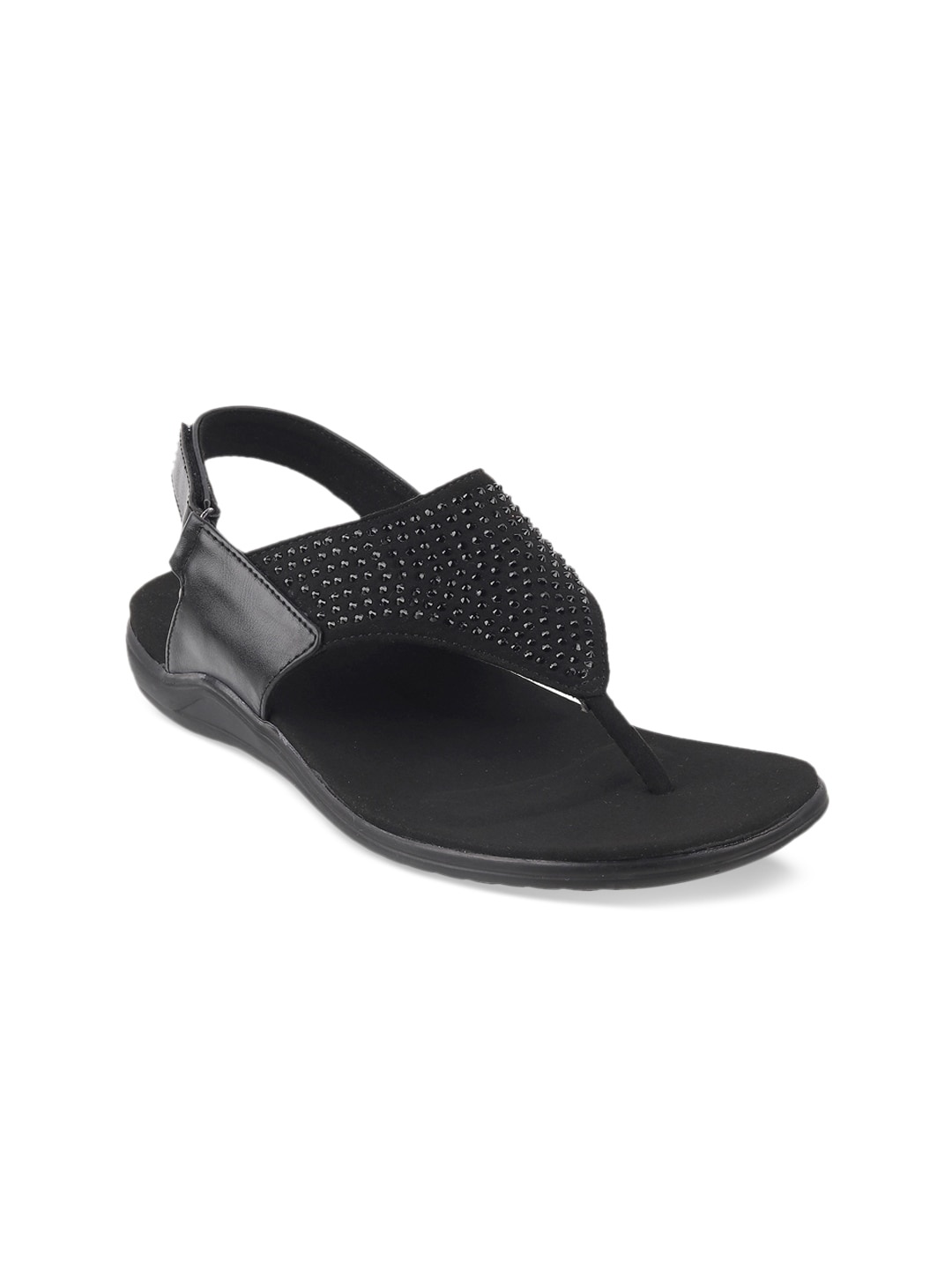 

Catwalk Women Black Embellished Comfort Heels