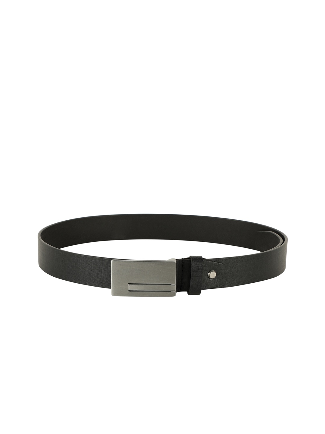 

Red Tape Men Black Textured Leather Belt