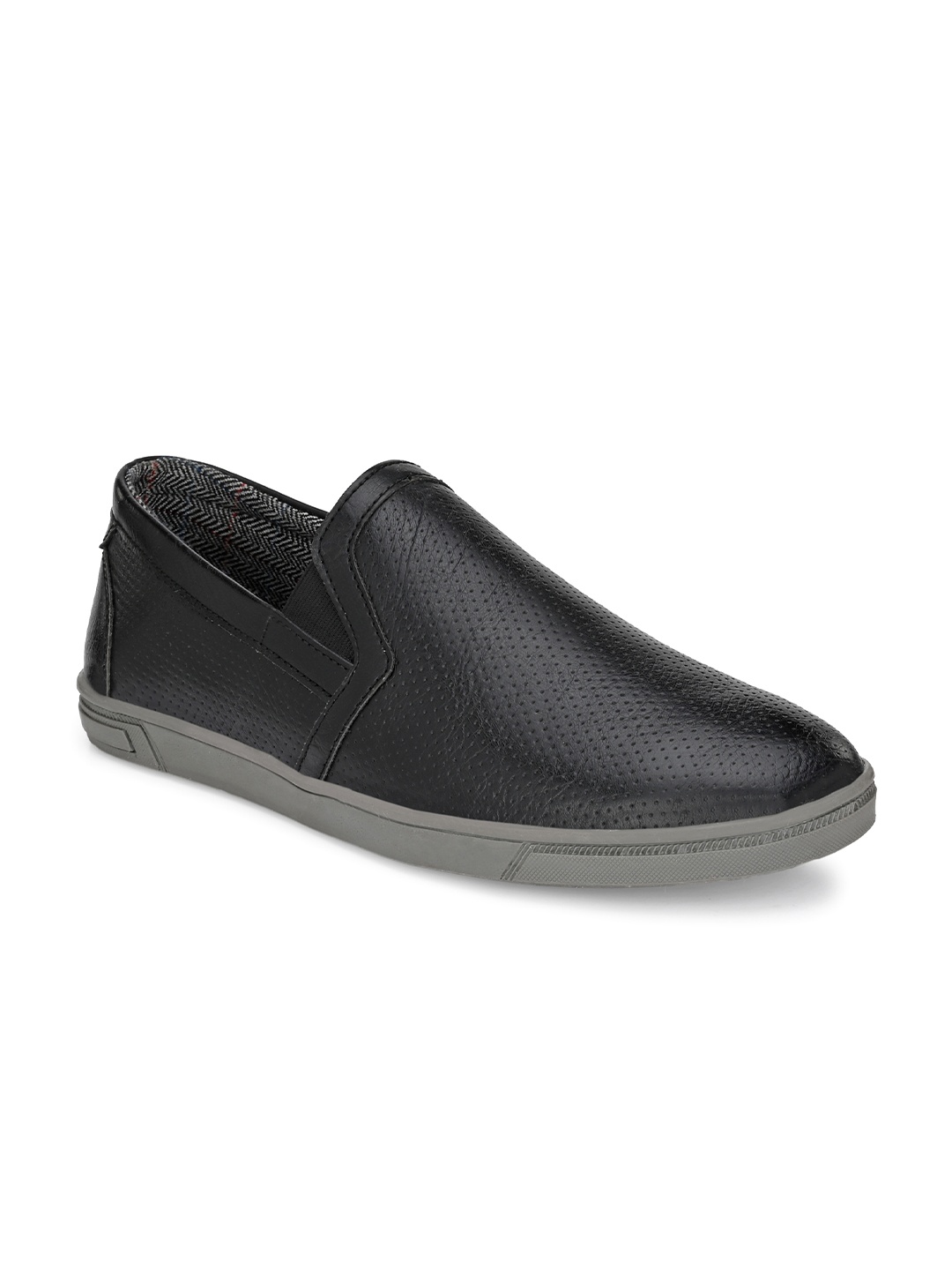 

Provogue Men Black Slip-On Sneakers