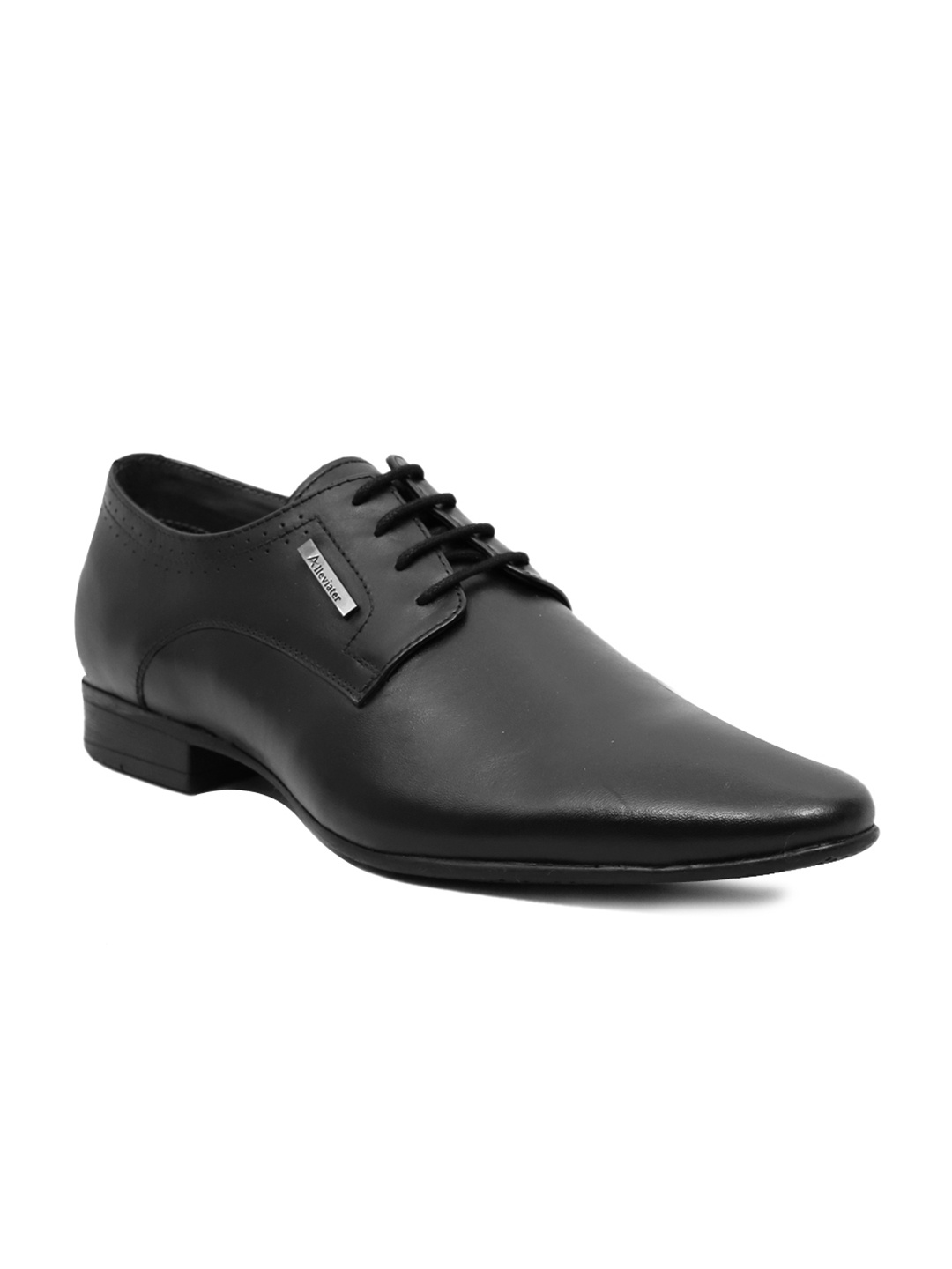 

Alleviater Men Black Leather Formal Shoes