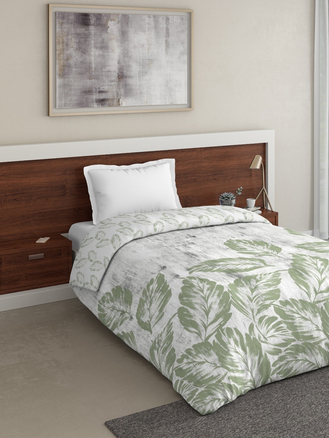 

DDecor Green Floral Mild Winter 210 GSM Single Bed Comforter